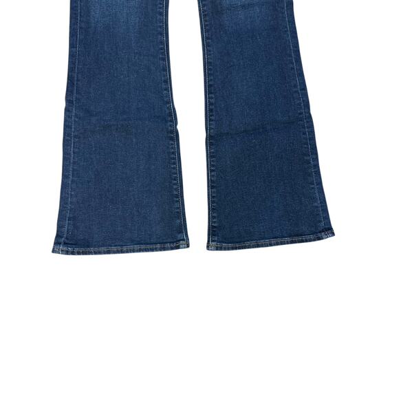 Loft The Slim Flare Bell Bottoms Dressy Dark Wash High Rise Jeans 2 / 26 NWOT - Picture 3 of 8